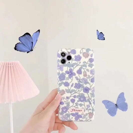 Floral Phone Case - iPhone 13 Pro Max / 13 Pro / 13 / 12 Pro Max / 12 Pro / 12 Mini / 12 / 11 Pro Max / 11 Pro / 11 / XS Max / XR / XS / X / 8 Plus / 7 Plus / 8 / 7 / SE 2-2