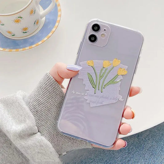 Floral Print Phone Case - iPhone 11 Pro Max / 11 Pro / 11 / 