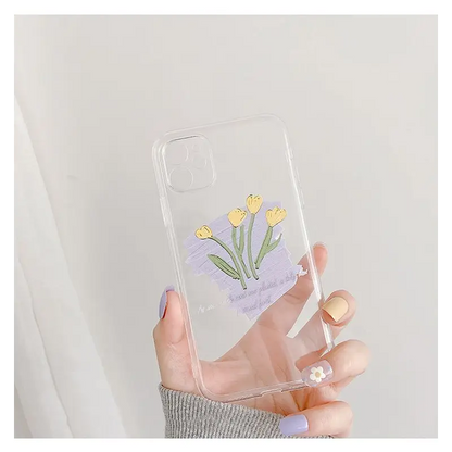 Floral Print Phone Case - iPhone 11 Pro Max / 11 Pro / 11 / 