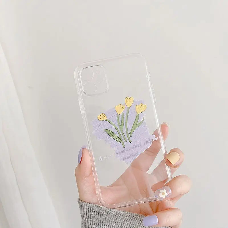 Floral Print Phone Case - iPhone 11 Pro Max / 11 Pro / 11 / 