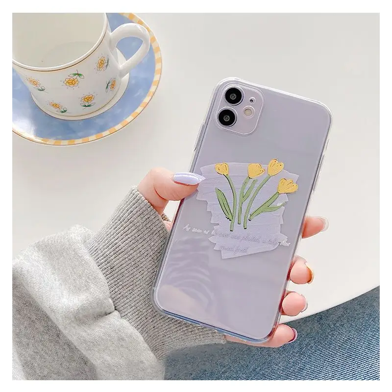 Floral Print Phone Case - iPhone 11 Pro Max / 11 Pro / 11 / 