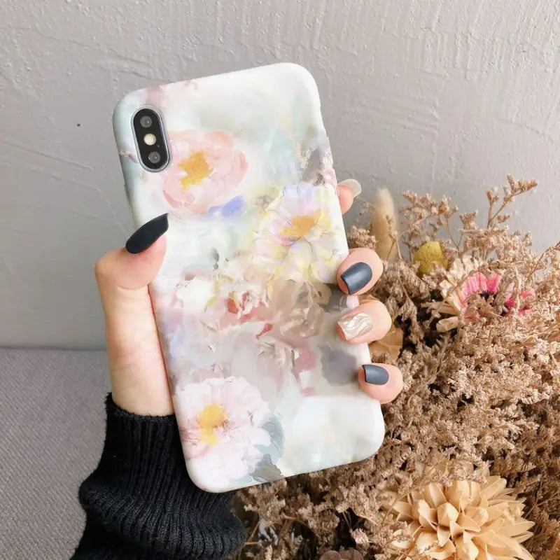 Floral Print Phone Case - iPhone 12 Pro Max / 12 Pro / 12 / 