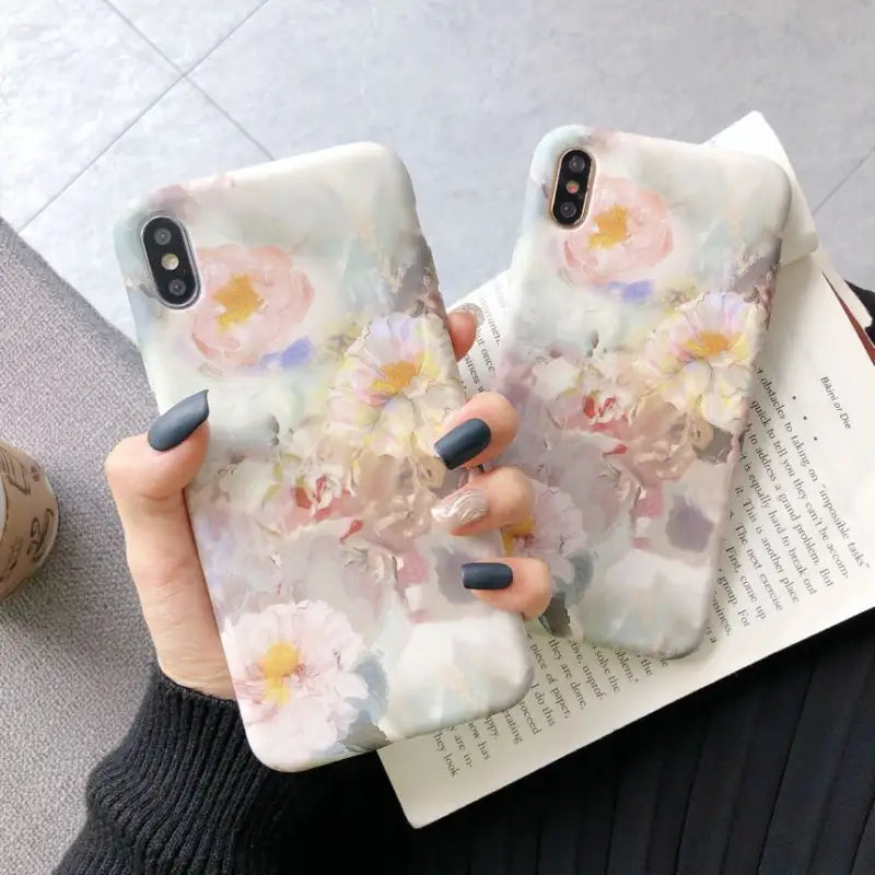 Floral Print Phone Case - iPhone 12 Pro Max / 12 Pro / 12 / 