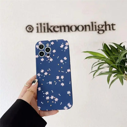 Floral Print Phone Case - iPhone 12 Pro Max / 12 Pro / 12 / 12 mini / 11 Pro Max / 11 Pro / 11 / SE / XS Max / XS / XR / X / SE 2 / 8 / 8 Plus / 7 / 7 Plus-6