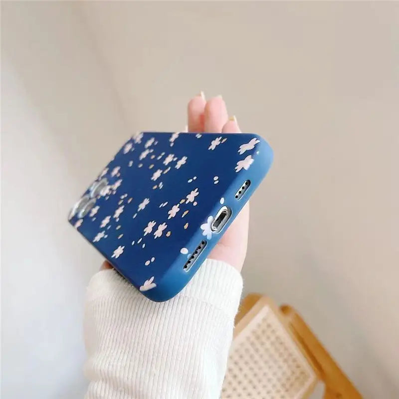 Floral Print Phone Case - iPhone 12 Pro Max / 12 Pro / 12 / 12 mini / 11 Pro Max / 11 Pro / 11 / SE / XS Max / XS / XR / X / SE 2 / 8 / 8 Plus / 7 / 7 Plus-3