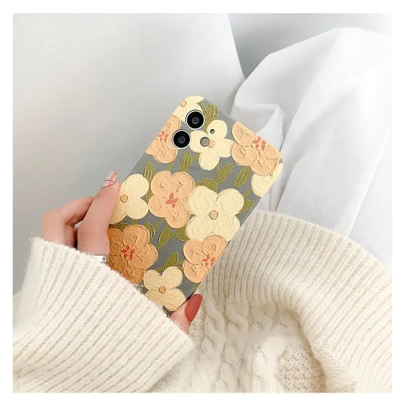 Floral Print Phone Case - iPhone 12 Pro Max / 12 Pro / 12 / 