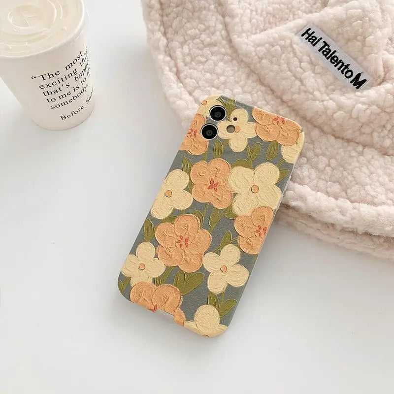 Floral Print Phone Case - iPhone 12 Pro Max / 12 Pro / 12 / 