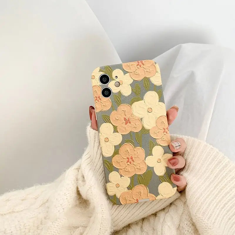 Floral Print Phone Case - iPhone 12 Pro Max / 12 Pro / 12 / 