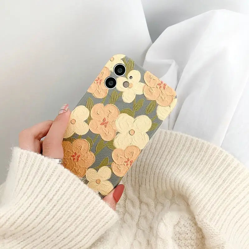 Floral Print Phone Case - iPhone 12 Pro Max / 12 Pro / 12 / 