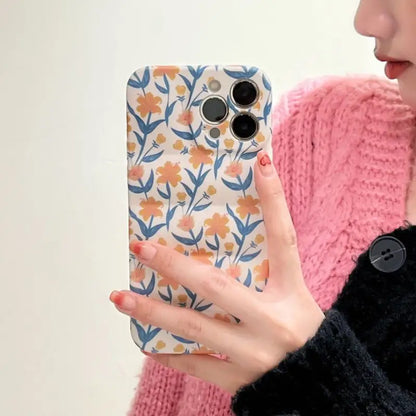 Floral Print Phone Case - iPhone 13 Pro Max / 13 Pro / 13 / 