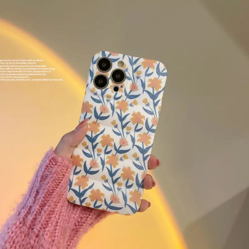 Floral Print Phone Case - iPhone 13 Pro Max / 13 Pro / 13 / 