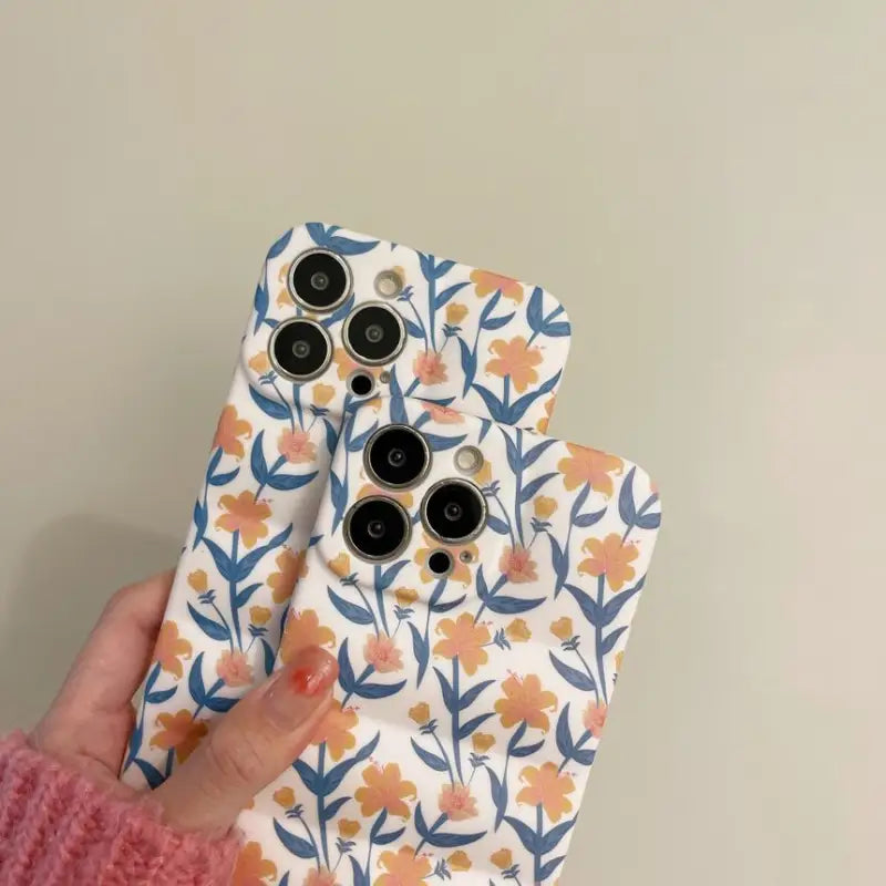 Floral Print Phone Case - iPhone 13 Pro Max / 13 Pro / 13 / 