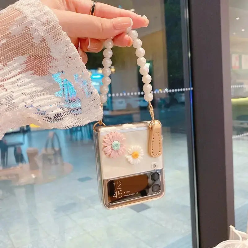 Flower Bracelet Phone Cases For Samsung Galaxy Z Flip/ Z 
