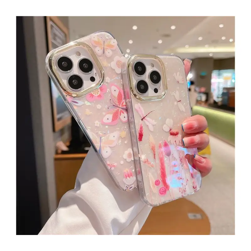 Flower Butterfly Phone Case - Iphone 7 / 7 Plus / 8 / 8 Plus