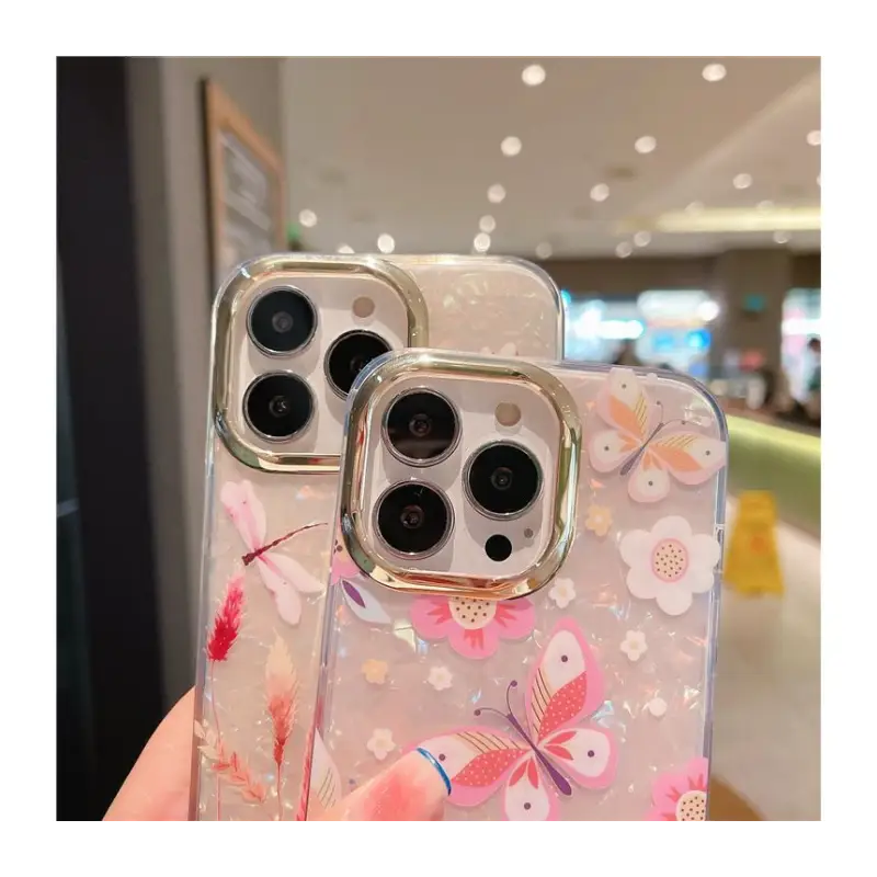 Flower Butterfly Phone Case - Iphone 7 / 7 Plus / 8 / 8 Plus