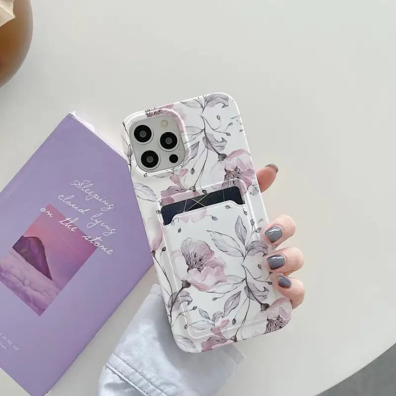 Flower Card Holder Phone Case - iPhone 12 Pro Max / 12 Pro /