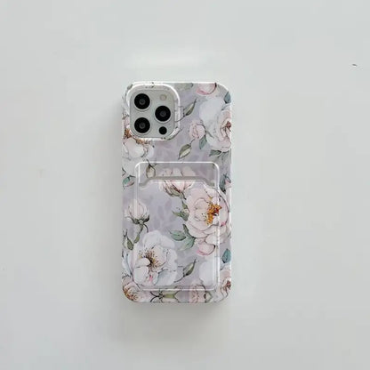 Flower Card Holder Phone Case - iPhone 12 Pro Max / 12 Pro /