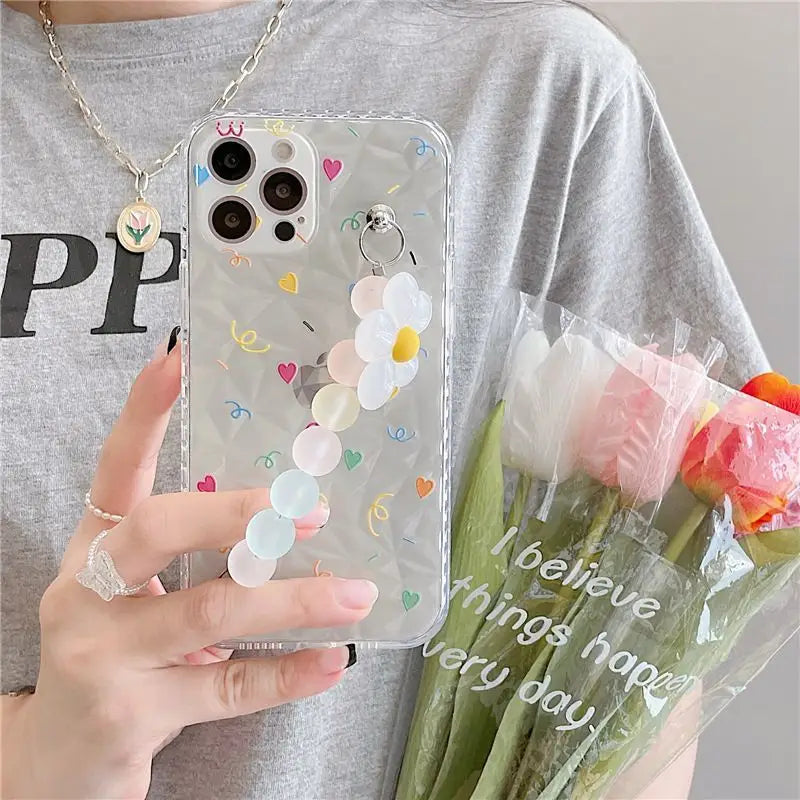 Flower Chain Phone Case - iPhone 12 Pro Max / 12 Pro / 12 / 