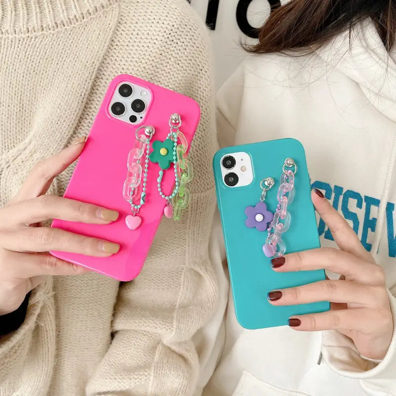 Flower Chain Pure Color iPhone Case BP213 - iphone case