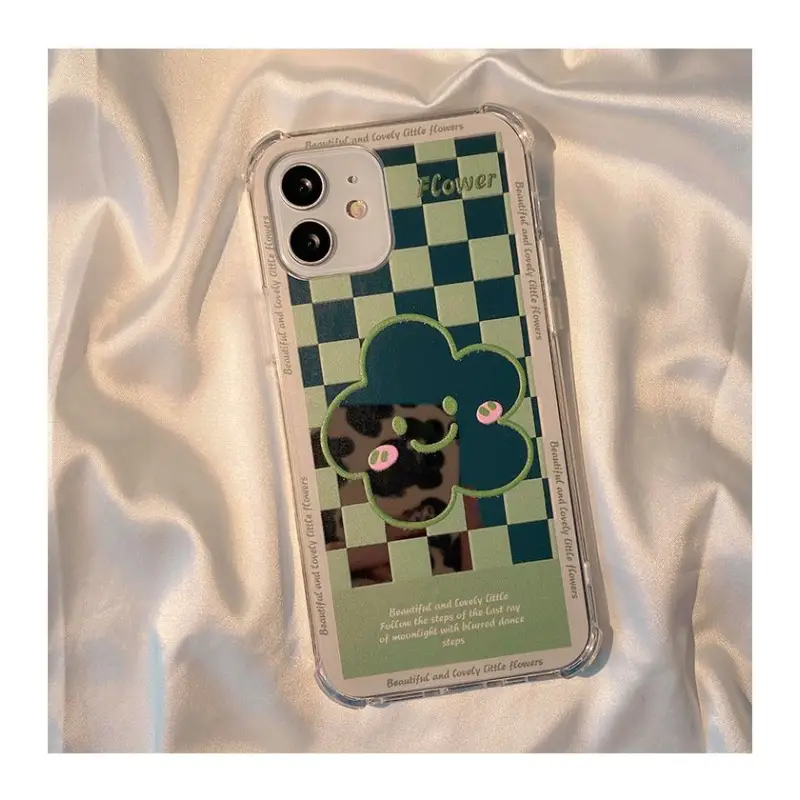 Flower Check Mirrored Phone Case - iPhone 12 Pro Max / 12 