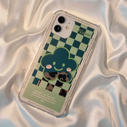 Flower Check Mirrored Phone Case - iPhone 12 Pro Max / 12 