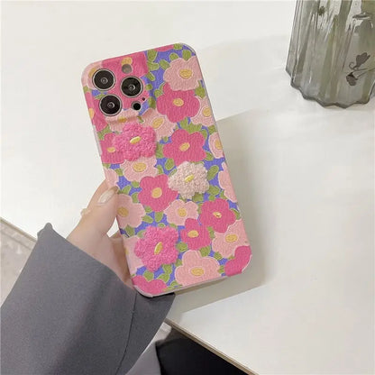 Flower Embroidered Phone Case - iPhone 13 Pro Max / 13 Pro /