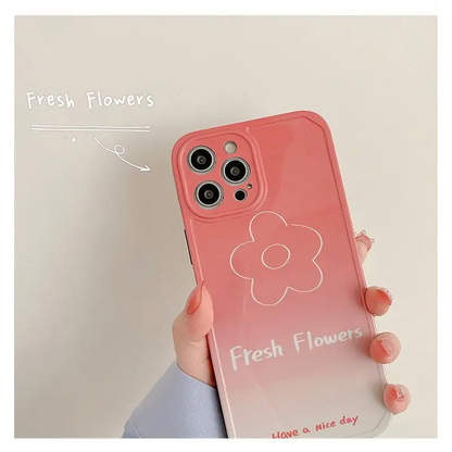 Flower Gradient Phone Case - iPhone 12 Pro Max / 12 Pro / 12