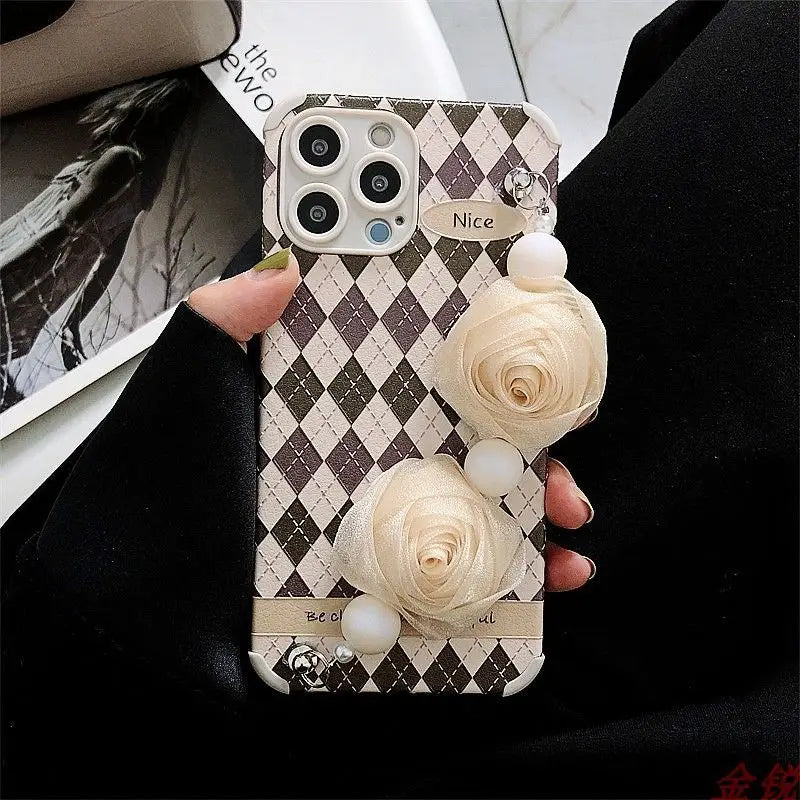 Flower Hand Strap Phone Case - Xiaomi / Red Mi-1