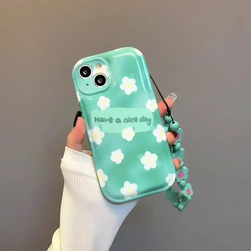 Flower Lettering Phone Case - iPhone 13 Pro Max / 13 Pro / 