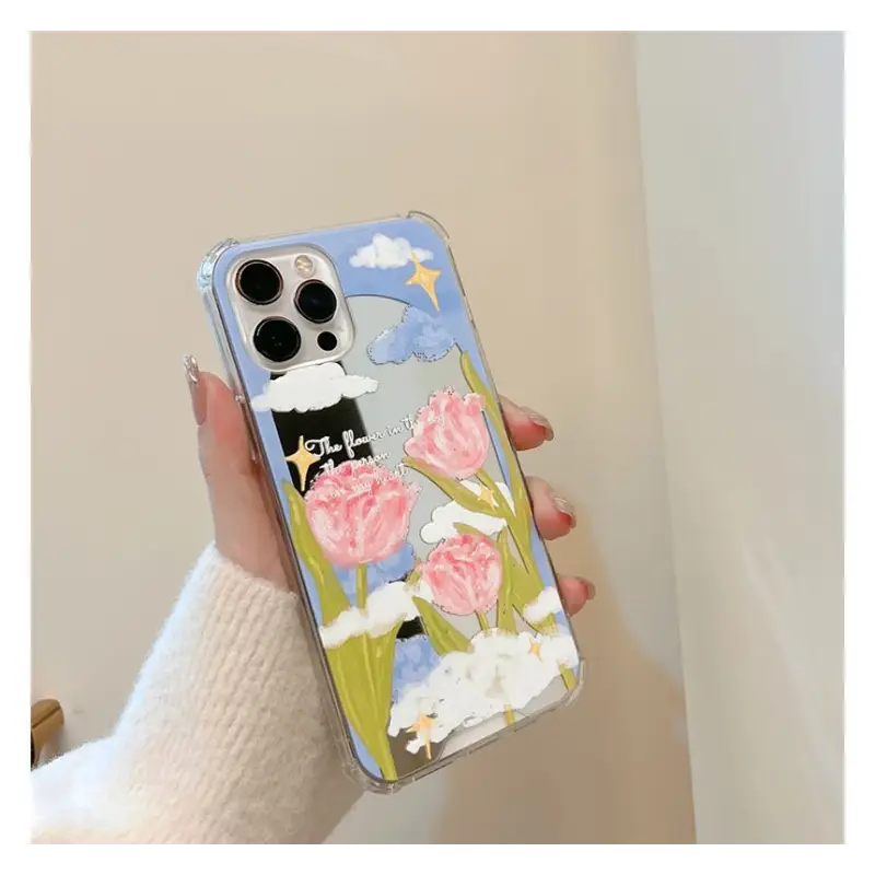 Flower Mirrored Phone Case - iPhone 13 Pro Max / 13 Pro / 13