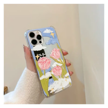 Flower Mirrored Phone Case - iPhone 13 Pro Max / 13 Pro / 13