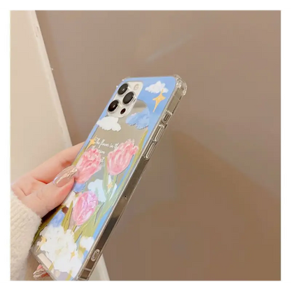 Flower Mirrored Phone Case - iPhone 13 Pro Max / 13 Pro / 13