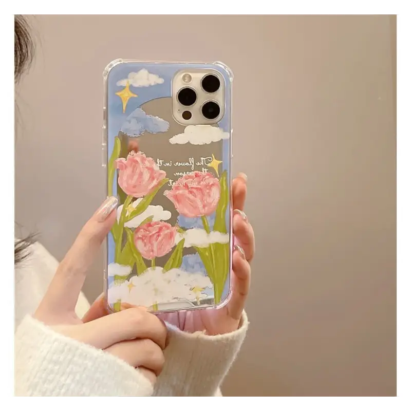 Flower Mirrored Phone Case - iPhone 13 Pro Max / 13 Pro / 13