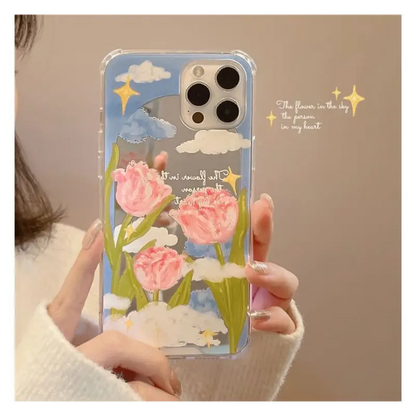 Flower Mirrored Phone Case - iPhone 13 Pro Max / 13 Pro / 13