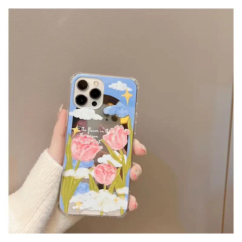 Flower Mirrored Phone Case - iPhone 13 Pro Max / 13 Pro / 13