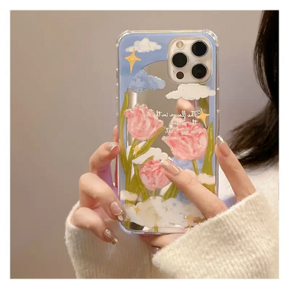 Flower Mirrored Phone Case - iPhone 13 Pro Max / 13 Pro / 13