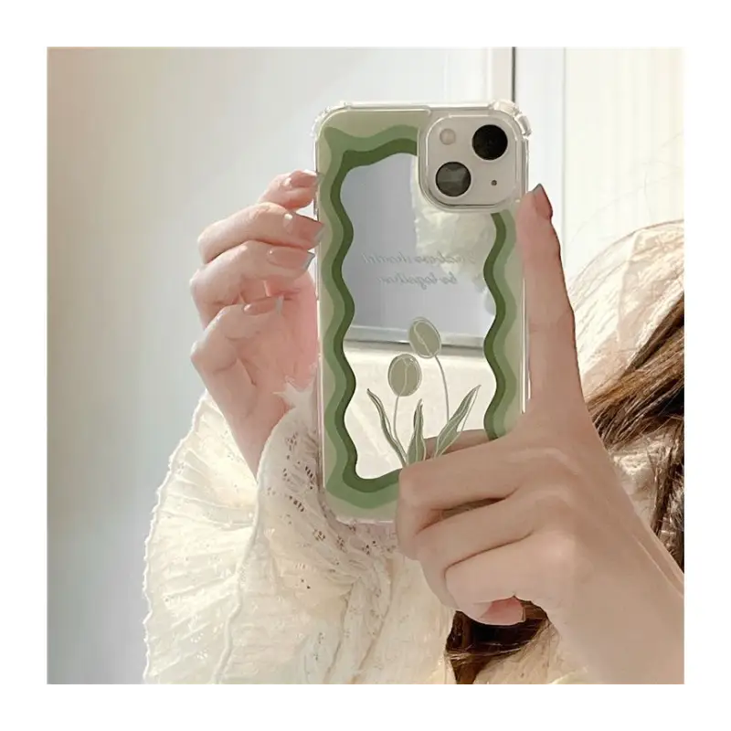 Flower Mirrored Phone Case - Iphone 7 / 7 Plus / 8 / 8 Plus 