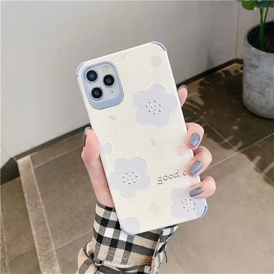 Flower Phone Case - iPhone 13 Pro Max / 13 Pro / 13 / 12 Pro Max / 12 Pro / 12 / 11 Pro Max / 11 Pro / 11 / XS Max / XR / XS / X / 8 Plus / 7 Plus / 8 / 7-7