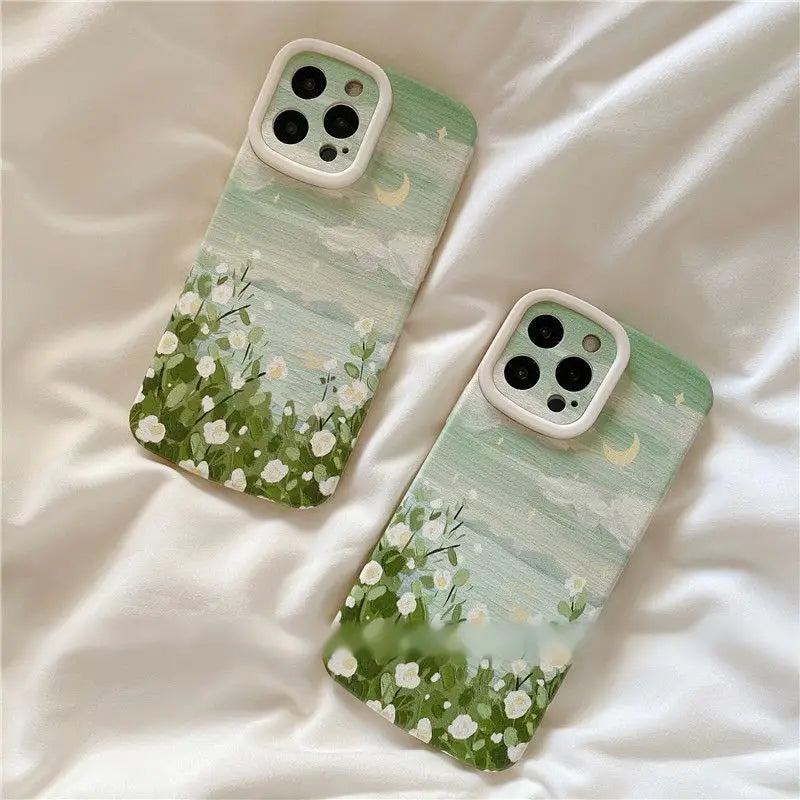 Flower Phone Case - iPhone 13 Pro Max / 13 Pro / 13 / 13 mini / 12 Pro Max / 12 Pro / 12 / 12 mini / 11 Pro Max / 11 Pro / 11 / SE / XS Max / XS / XR / X / SE 2 / 8 / 8 Plus / 7 / 7 Plus-4