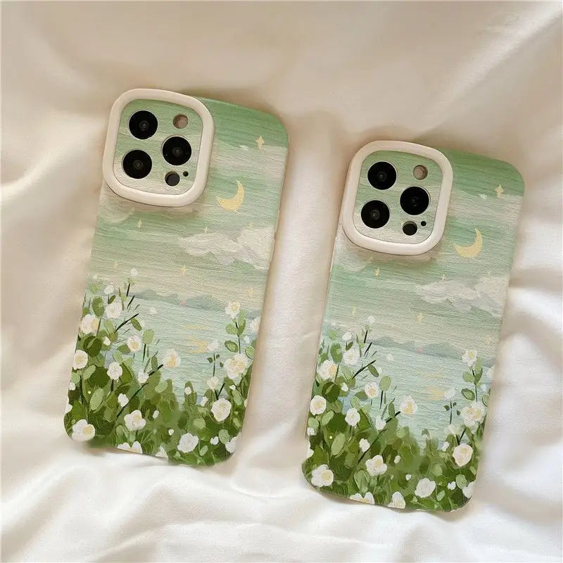 Flower Phone Case - iPhone 13 Pro Max / 13 Pro / 13 / 13 mini / 12 Pro Max / 12 Pro / 12 / 12 mini / 11 Pro Max / 11 Pro / 11 / SE / XS Max / XS / XR / X / SE 2 / 8 / 8 Plus / 7 / 7 Plus-2