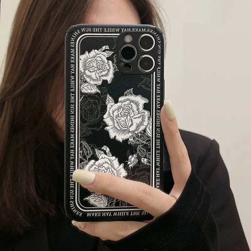 Flower Phone Case - iPhone 13 Pro Max / 13 Pro / 13 / 13 mini / 12 Pro Max / 12 Pro / 12 / 12 mini / 11 Pro Max / 11 Pro / 11 / SE / XS Max / XS / XR / X / SE 2 / 8 / 8 Plus / 7 / 7 Plus-9