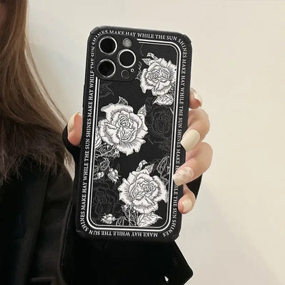 Flower Phone Case - iPhone 13 Pro Max / 13 Pro / 13 / 13 mini / 12 Pro Max / 12 Pro / 12 / 12 mini / 11 Pro Max / 11 Pro / 11 / SE / XS Max / XS / XR / X / SE 2 / 8 / 8 Plus / 7 / 7 Plus-12