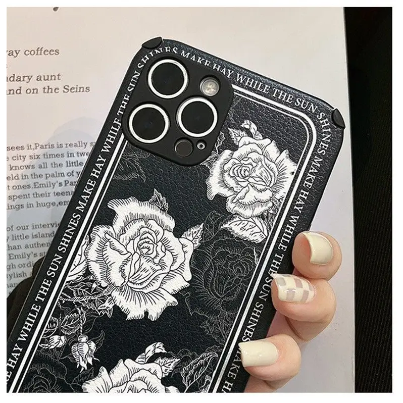 Flower Phone Case - iPhone 13 Pro Max / 13 Pro / 13 / 13 mini / 12 Pro Max / 12 Pro / 12 / 12 mini / 11 Pro Max / 11 Pro / 11 / SE / XS Max / XS / XR / X / SE 2 / 8 / 8 Plus / 7 / 7 Plus-3