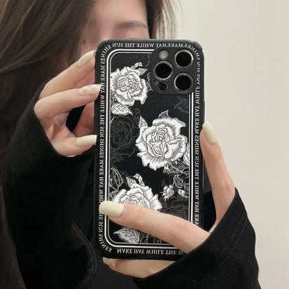 Flower Phone Case - iPhone 13 Pro Max / 13 Pro / 13 / 13 mini / 12 Pro Max / 12 Pro / 12 / 12 mini / 11 Pro Max / 11 Pro / 11 / SE / XS Max / XS / XR / X / SE 2 / 8 / 8 Plus / 7 / 7 Plus-11