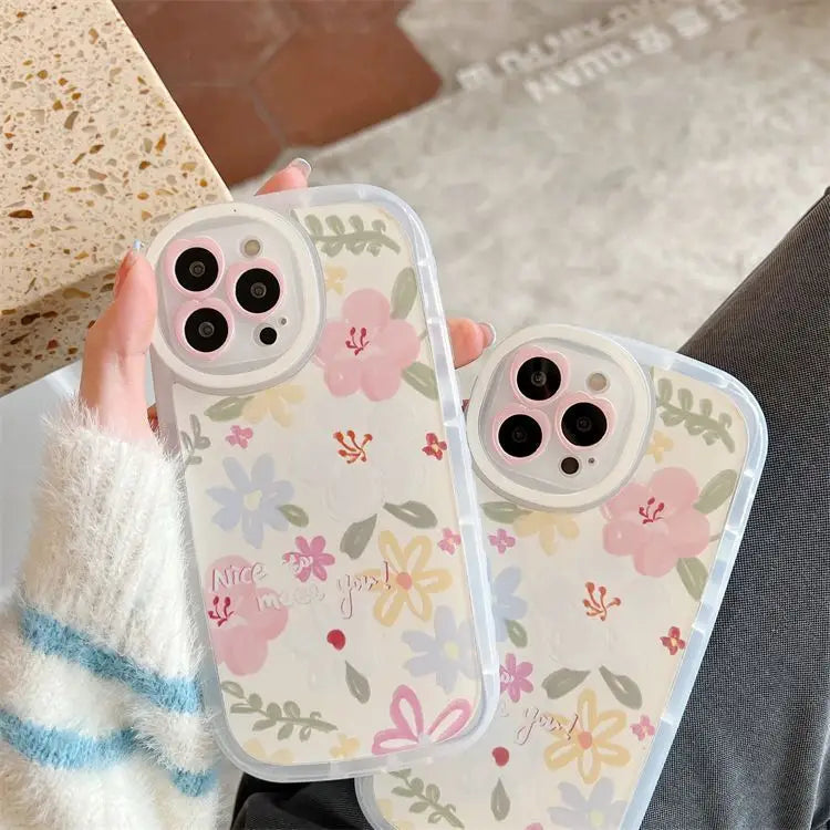 Flower Phone Case - iPhone 13 Pro Max / 13 Pro / 13 / 13 mini / 12 Pro Max / 12 Pro / 12 / 12 mini / 11 Pro Max / 11 Pro / 11 / SE / XS Max / XS / XR / X-1
