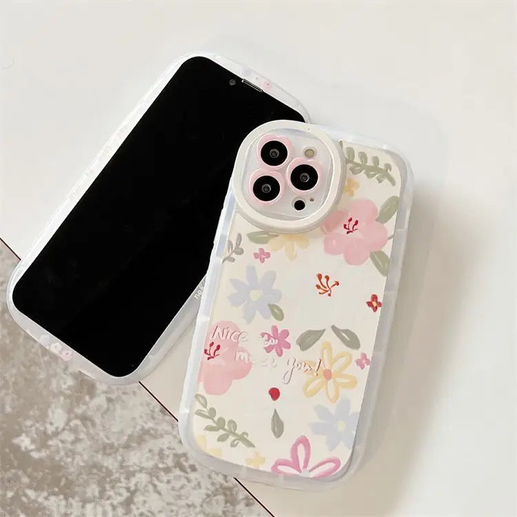 Flower Phone Case - iPhone 13 Pro Max / 13 Pro / 13 / 13 mini / 12 Pro Max / 12 Pro / 12 / 12 mini / 11 Pro Max / 11 Pro / 11 / SE / XS Max / XS / XR / X-7