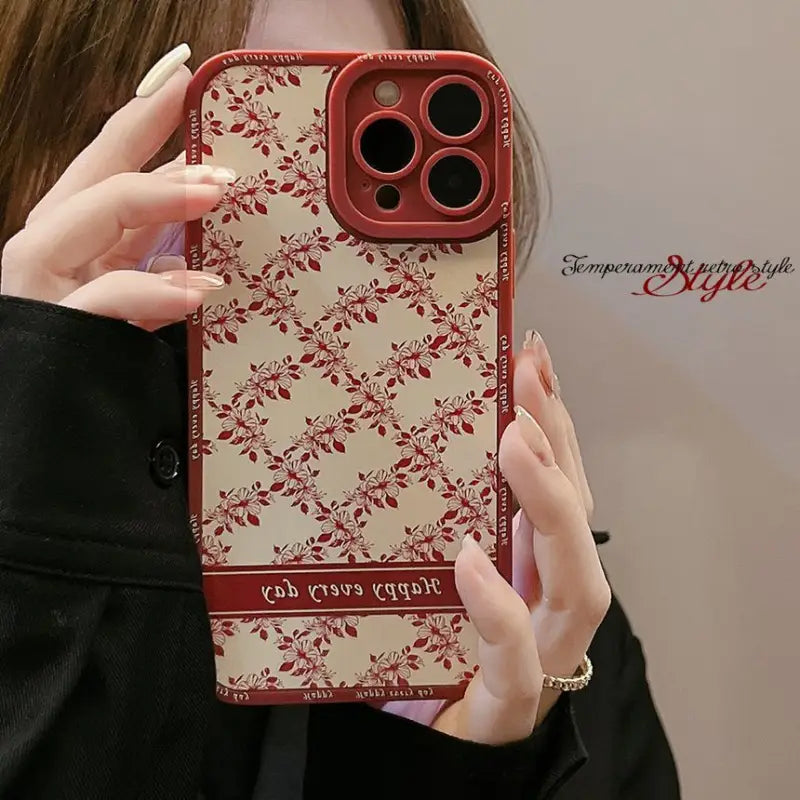 Flower Phone Case - iPhone 7 / 8 / SE / 7 Plus / 8 Plus / X / XS / XS Max / XR / 11 / 11 Pro / 11 Pro Max / 12 mini / 12 / 12 Pro / 12 Pro Max / 13 mini / 13 / 13 Pro / 13 Pro Max-5