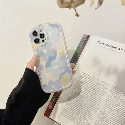 Flower Phone Case with Foldable Stand - iPhone 13 Pro Max / 