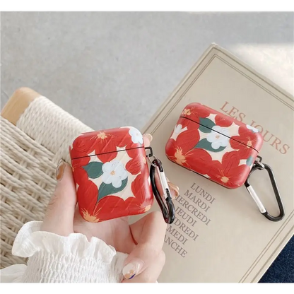 Flower Print AirPods / Pro Earphone Case Skin - Mobile Cases