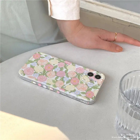 Flower Print Mobile Case - Iphone 7 / 8 /se/7plus / 8plus / 